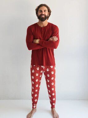 Bamboo Matching Santa Pajamas
